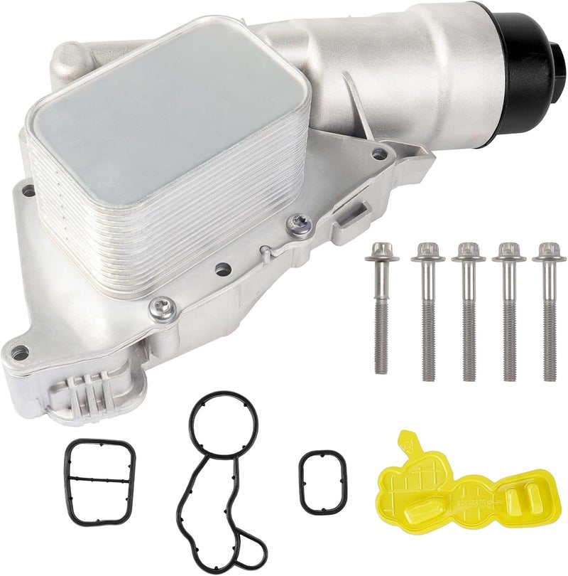 liriuda Upgrade Aluminum Engine Oil Filter Housing & Cooler Kit 11428585235 Compatible with BMW X1 X2 i8 Mini Cooper Clubman Countryman 1.5L & 2.0L Replace for 11428511391 11428590022 - Image 2